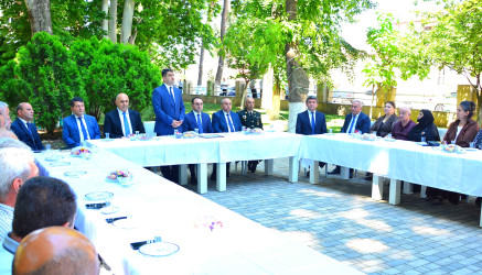 Ağstafada şəhidlərimizin ailə üzvləri ilə növbəti görüş təşkil olunub