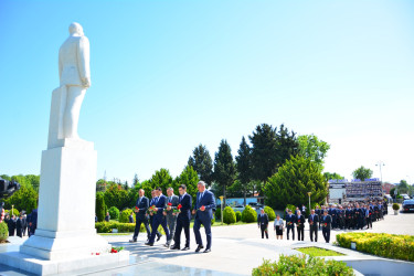 Ağstafalılar doğum günündə Ümummilli Lider Heydər Əliyevin əziz xatirəsini böyük hörmət və dərin ehtiramla yad ediblər