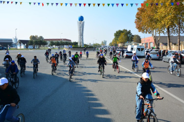 8 Noyabr – Zəfər Gününün beşinci ildönümü münasibəti ilə ağstafalı yeniyetmə və gənclərin Zəfər veloyürüşü keçirilib   