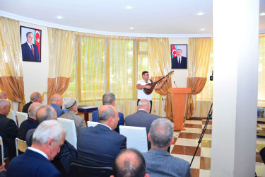 Ağstafalı qocaman şair Nəriman Mehdixanlının 90 illik yubileyi qeyd olunub