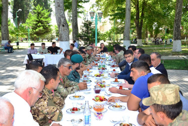 Ağstafa RİH başçısı Seymur Orucov Vətən  müharibəsi iştirakçıları, Qazilərlə görüşüb