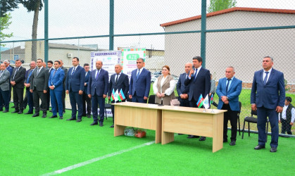 Ümummilli Lider Heydər Əliyevin anadan olmasının 102 -ci ildönümünə  həsr olunmuş Ağstafanın yerli bələdiyyə komandaları arasında minifutbol  turnirinə start verilib