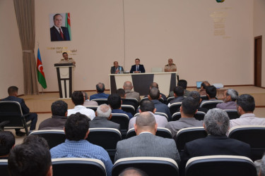 Ağstafada dinc və müharibə dövrlərində Fövqəladə hallarda davranış qaydaları mövzusunda maarifləndirici tədbir keçirilmişdir