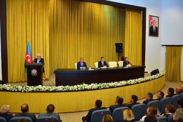 Azərbaycan Respublikasının Prezidenti cənab İlham Əliyevin Yeni Azərbaycan Partiyasının VIII Qurultayındakı çıxışından irəli gələn vəzifələrə dair Ağstafada müşavirə keçirilib