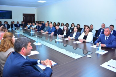 Ağstafada “Heydər Əliyev və dövlət gənclər siyasəti” mövzusunda dəyirmi masa keçirilib