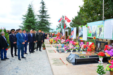 27 Sentyabr - Anım Günündə Ağstafa rayon Şəhidlər Xiyabanı ziyarət olunub