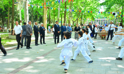 Ağstafada “Fırçaların dili ilə Bütöv Azərbaycan” mövzusunda rəsm sərgisi təşkil olunub