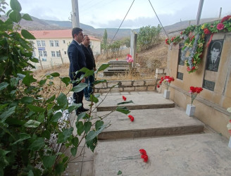 Ağstafada şəhidlərimizin məzarları ziyarət olunub, ailə üzvlərinə baş çəkilib