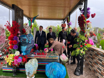 Ağstafada şəhidlərimizin məzarları ziyarət olunub, ailə üzvlərinə baş çəkilib