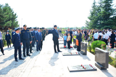 27 Sentyabr - Anım Günündə Ağstafa rayon Şəhidlər xiyabanı ziyarət olunub.
