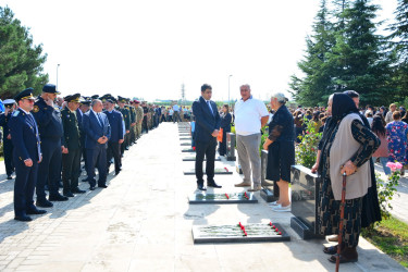 27 Sentyabr - Anım Günündə Ağstafa rayon Şəhidlər xiyabanı ziyarət olunub.