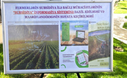 Elektron Kənd Təsərrüfatı İnformasiya Sisteminə (EKTİS) müraciətlərin daxil edilməsi ilə bağlı fermerlərlə maarifləndirici görüşlər davam etdirilir