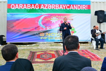 Ağstafada 8 Noyabr – Zəfər Gününün beşinci ildönümünə həsr olunmuş Zəfər yürüşü keçirilib