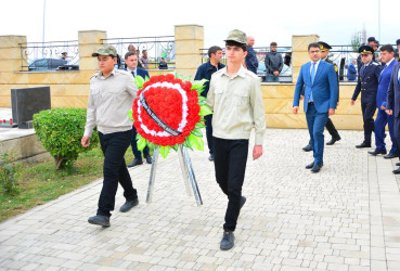 27 Sentyabr - Anım Günündə Ağstafa rayon Şəhidlər Xiyabanı ziyarət olunub