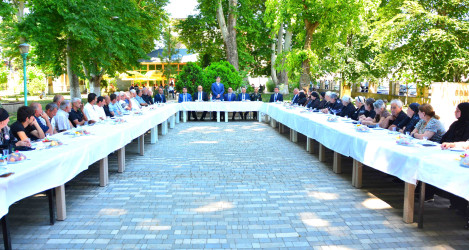 Ağstafada şəhidlərimizin ailə üzvləri ilə növbəti görüş təşkil olunub