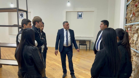 Azərbaycan arxivinin 105 illiyi çərçivəsində Ağstafa Rayon Dövlət Arxivinə gənc könüllülərin ekskursiyası təşkil edilib