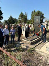Ağstafada şəhidlərimizin məzarları ziyarət olunub, ailə üzvlərinə baş çəkilib