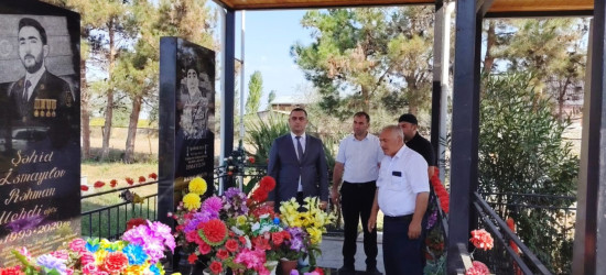 Ağstafada şəhidlərimizin məzarları ziyarət olunub, ailə üzvlərinə baş çəkilib