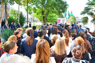 27 Sentyabr – Anım Günündə Ağstafada Şəhidlər Memorial Abidə Kompleksi ziyarət olunub
