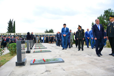 27 Sentyabr - Anım Günündə Ağstafa rayon Şəhidlər Xiyabanı ziyarət olunub