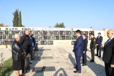 Zəfər Gününün beşinci ildönümü ərəfəsində Ağstafada da şəhidlərimizin xatirəsi dərin ehtiramla yad olunur
