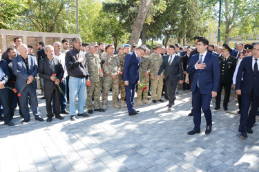 Ağstafa şəhərində “Şəhid” Memorial Abidə Kompleksi ziyarət olunub, şəhidlərimizin xatirəsi dərin ehtiramla anılıb.