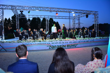 Ağstafada 26 iyun  Azərbaycan Respublikasının Silahlı Qüvvələri Günü münasibətilə bayram konserti təşkil olunub