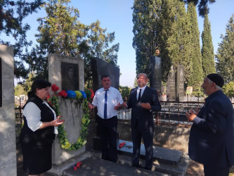 Ağstafada şəhidlərimizin məzarları ziyarət olunub, ailə üzvlərinə baş çəkilib