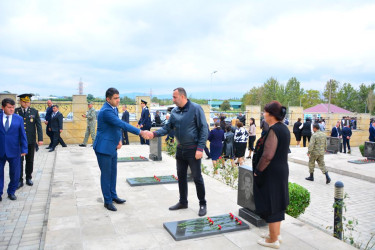 27 Sentyabr - Anım Günündə Ağstafa rayon Şəhidlər Xiyabanı ziyarət olunub