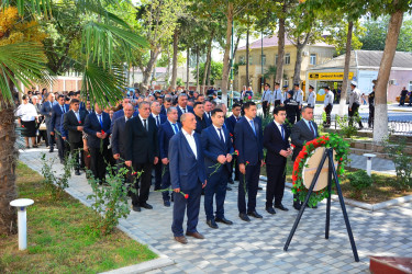 27 Sentyabr – Anım Günündə Ağstafada Şəhidlər Memorial Abidə Kompleksi ziyarət olunub