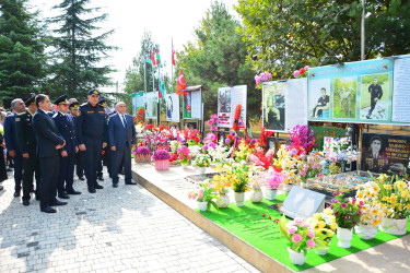 27 Sentyabr - Anım Günündə Ağstafa rayon Şəhidlər xiyabanı ziyarət olunub.