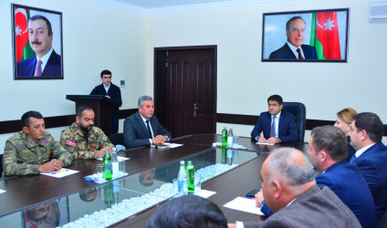 Ağstafada 8 Noyabr – Zəfər Gününə həsr olunmuş "Vətən müharibəsi Qəhrərmanları ilə bir gün" mövzusunda görüş keçirilib