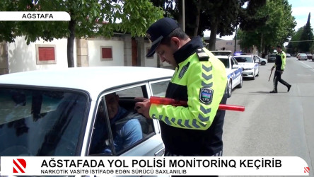 Ağstafada yol polisi monitorinq keçirib