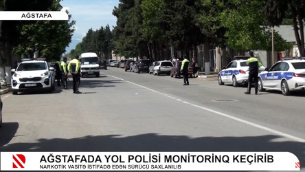 Ağstafada yol polisi monitorinq keçirib