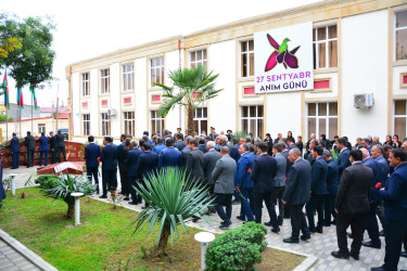 27 Sentyabr – Anım Günündə Ağstafada Şəhidlər Memorial Abidə Kompleksi ziyarət olunub