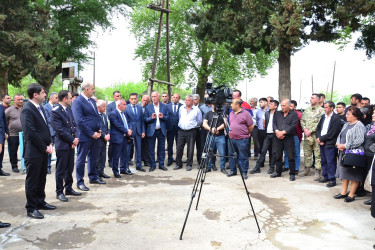 Ağstafa Rayon İcra Hakimiyyətinin başçısı Seymur Orucov Poylu kəndində vətəndaşların növbəti səyyar qəbulunu keçirib