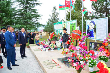 27 Sentyabr - Anım Günündə Ağstafa rayon Şəhidlər Xiyabanı ziyarət olunub