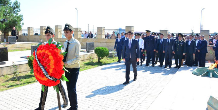 27 Sentyabr - Anım Günü ilə əlaqədar Ağstafa Rayon Şəhidlər Xiyabanı ziyarət olunub