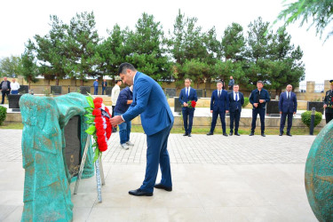 27 Sentyabr - Anım Günündə Ağstafa rayon Şəhidlər Xiyabanı ziyarət olunub