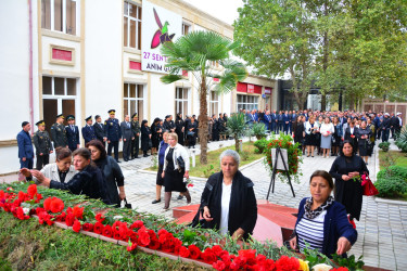 27 Sentyabr – Anım Günündə Ağstafada Şəhidlər Memorial Abidə Kompleksi ziyarət olunub