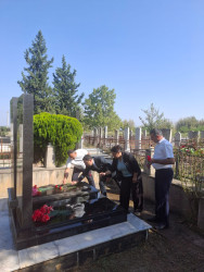 Ağstafada şəhidlərimizin məzarları ziyarət olunub, ailə üzvlərinə baş çəkilib