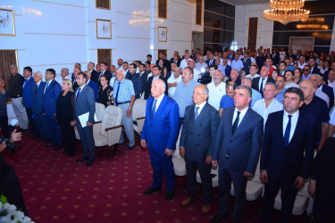 Ağstafada Yeni Azərbaycan Partiyasının veteranı Akif Abbasovun anadan olmasının 85 illik yubileyi qeyd olunub