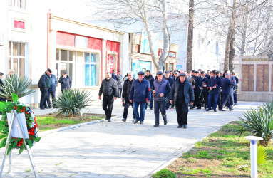 26 fevral Xocalı faciəsinin 32-ci ildönümü ilə əlaqədar Ağstafa şəhərində Şəhidlər Memorial kompleksi ziyarət olunub