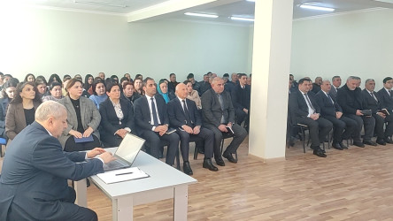 Seymur Orucov vətəndaşların növbəti səyyar qəbulunu Göycəli kəndində keçirib