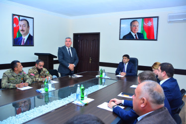 Ağstafada 8 Noyabr – Zəfər Gününə həsr olunmuş "Vətən müharibəsi Qəhrərmanları ilə bir gün" mövzusunda görüş keçirilib