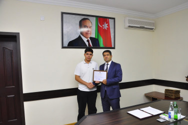 Ağstafada qəbul imtahanlarında yüksək nəticə göstərən abituriyentlərlə görüş keçirilib