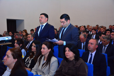 Ağstafa RİH başçısı yanında Şuranın növbəti iclasında rayonun 2025-ci ilin doqquz ayı ərzində sosial-iqtisadi inkişafının yekunları müzakirə olunub