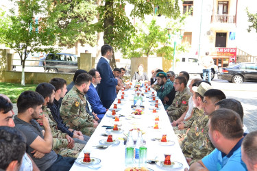 Ağstafa RİH başçısı Seymur Orucov Vətən  müharibəsi iştirakçıları, Qazilərlə görüşüb