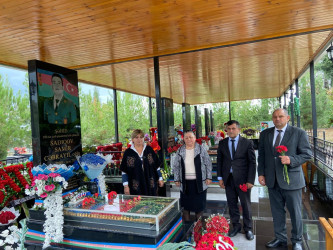 Ağstafada şəhidlərimizin məzarları ziyarət olunub, ailə üzvlərinə baş çəkilib