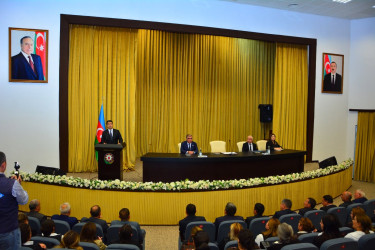 Azərbaycan Respublikasının Prezidenti cənab İlham Əliyevin Yeni Azərbaycan Partiyasının VIII Qurultayındakı çıxışından irəli gələn vəzifələrə dair Ağstafada müşavirə keçirilib